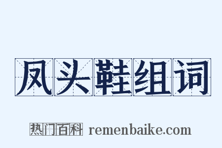 凤头鞋组词是什么意思的图片